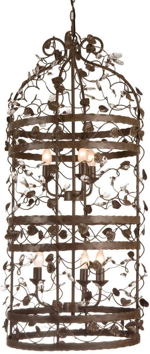 Hanglamp Michelangelo Cage - roest - 6x 60w E14