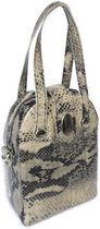 Borsettas Leren Schoudertas Croc Print