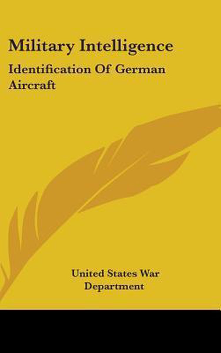 Military Intelligence van United States War Department