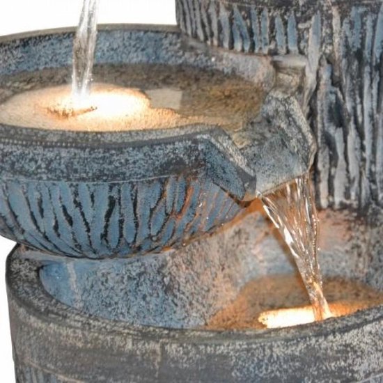 Waterornament waterval vijver accessoires Drie schalen fontein | bol.com