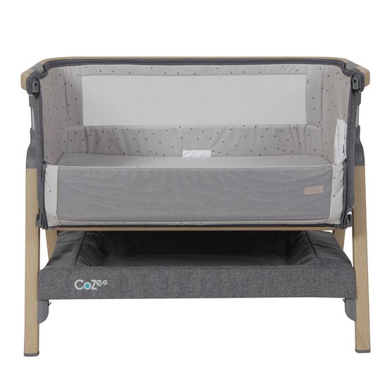  - Topmark Tutti Bambini Cozee Bedside Wieg Oak Charcoal