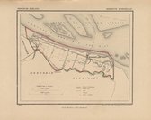 Historische kaart, plattegrond van gemeente Hoofdplaat in Zeeland uit 1867 door Kuyper van Kaartcadeau.com