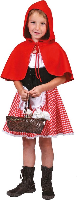 Collega perzik Echt niet Verkleedpak Roodkapje meisje Lil' Red Girl 140 - Carnavalskleding | bol.com