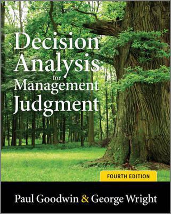 Decision Analysis For Management Judgment - cover