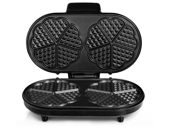 Tristar Wafelijzer - WF-2120 - 1200W - 10 hartvormige wafels - Anti aanbaklaag - PFAS-vrij