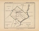 Historische kaart, plattegrond van gemeente Bergschenhoek in Zuid Holland uit 1867 door Kuyper van Kaartcadeau.com