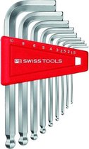 PB Swiss Tools stiftsleutelset 9 delig binnenzeskant kogelkop - PB212.H-10