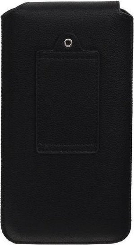 BestCases.nl Samsung Galaxy S4 - Pochette / insert en cuir universel Modèle 1 - Zwart Medium