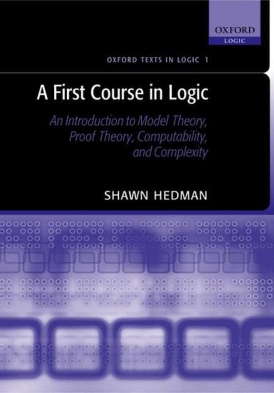 Oxford Texts in Logic-A First Course in Logic - cover
