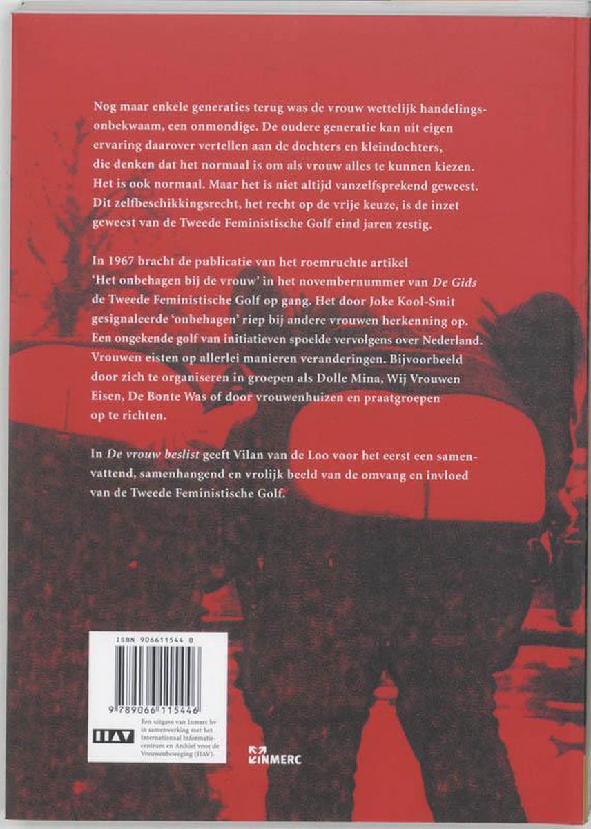 De Vrouw Beslist - back cover