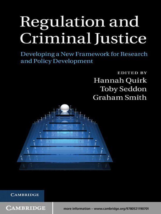 Regulation and Criminal Justice - cover