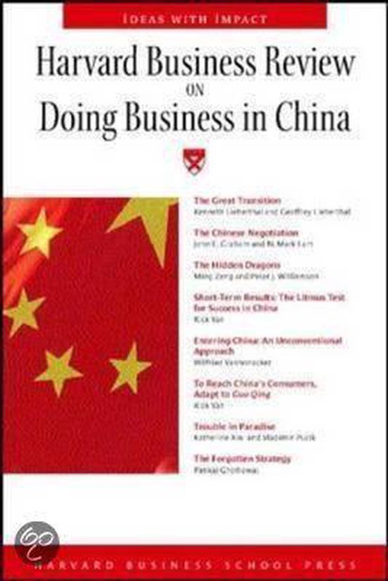 Harvard Business Review: Doing Business In China - cover