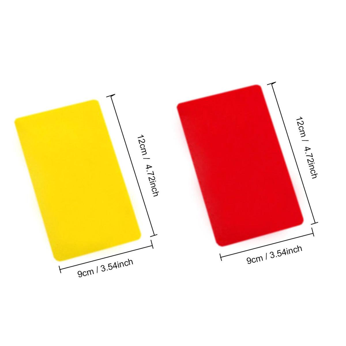 De Scheidsrechters Van Het Voetbal Met Rode En Gele Kaarten Vector