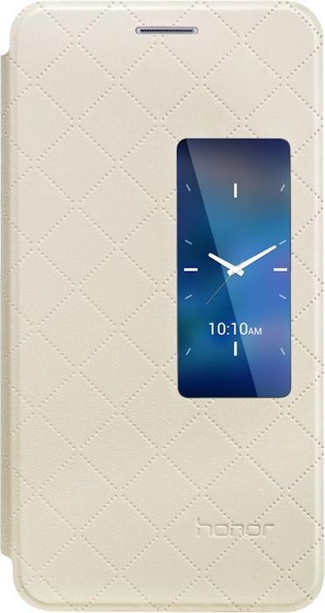 Huawei Origineel S-View Book Cover voor Huawei Honor 6 - Beige