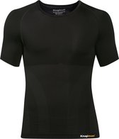 Knapman Zoned 20% Compressie Shirt Heren Sportshirt - Maat S  - Mannen - zwart