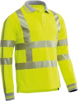 Santino Hivis poloshirt Vancouver - fluor geel - maat 3XL