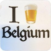 Cosy&Trendy I Beer Belgium Biervilt Wit - Set-4