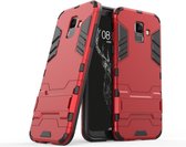 Armor Kickstand Samsung Galaxy A6 (2018) Hoesje - Rood