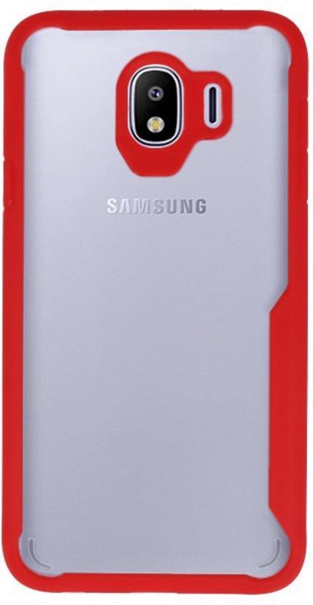 Rood Focus Transparant Hard Cases Samsung Galaxy J4