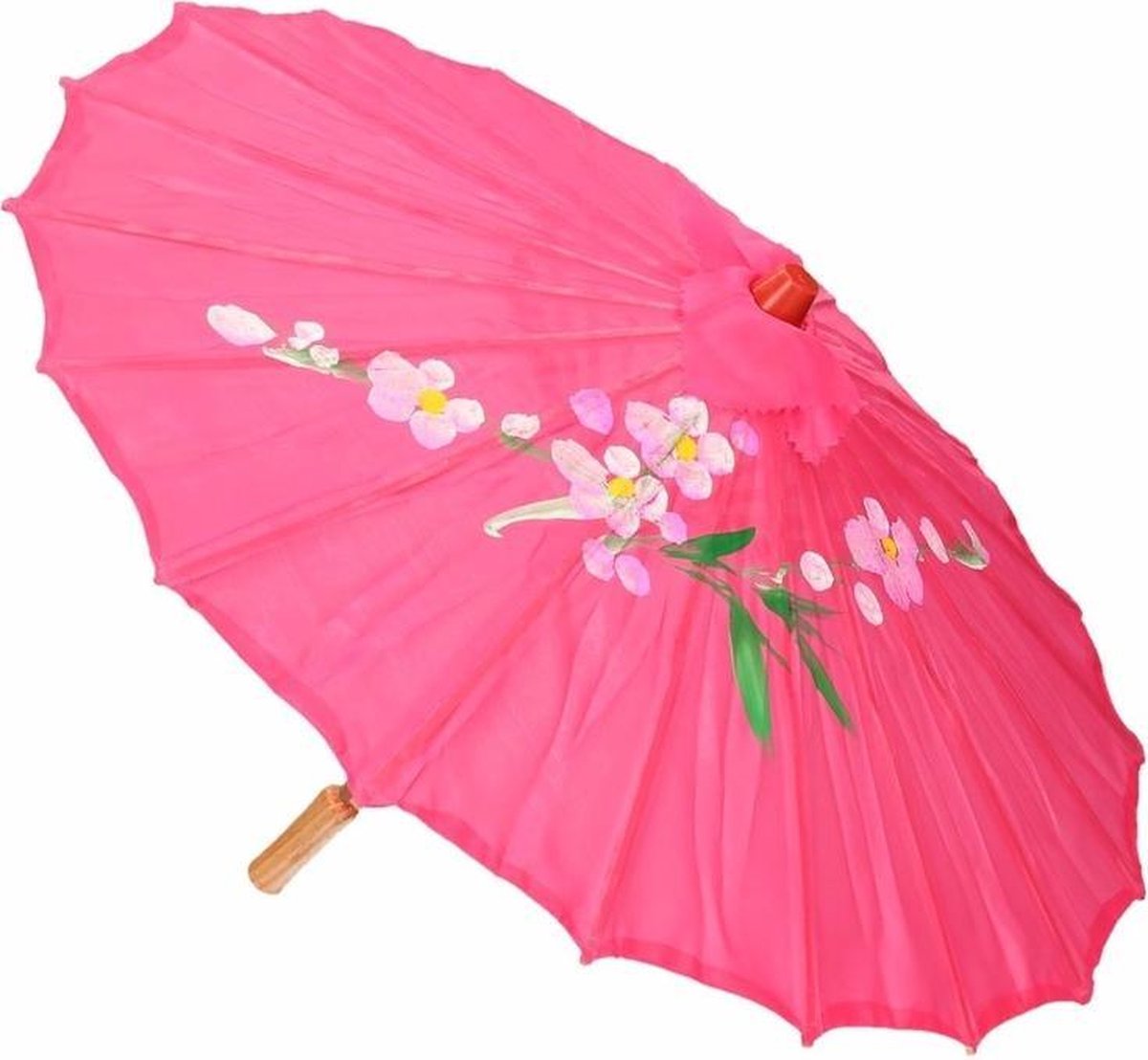 Chinese paraplu/parasol fuchsia roze 50 cm - Decoratie Chinees them |  bol.com
