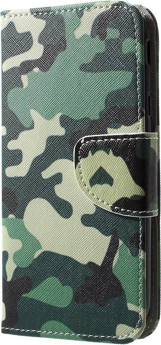 Book Case - Geschikt voor Samsung Galaxy J3 (2017) Hoesje - Camouflage