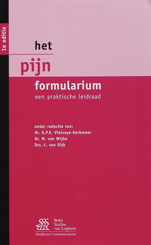 Cover van het boek 'Het Pijn Formularium / druk 1'