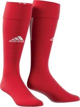 adidas Santos 18 Sportsokken - Maat 43 - Unisex - rood/wit