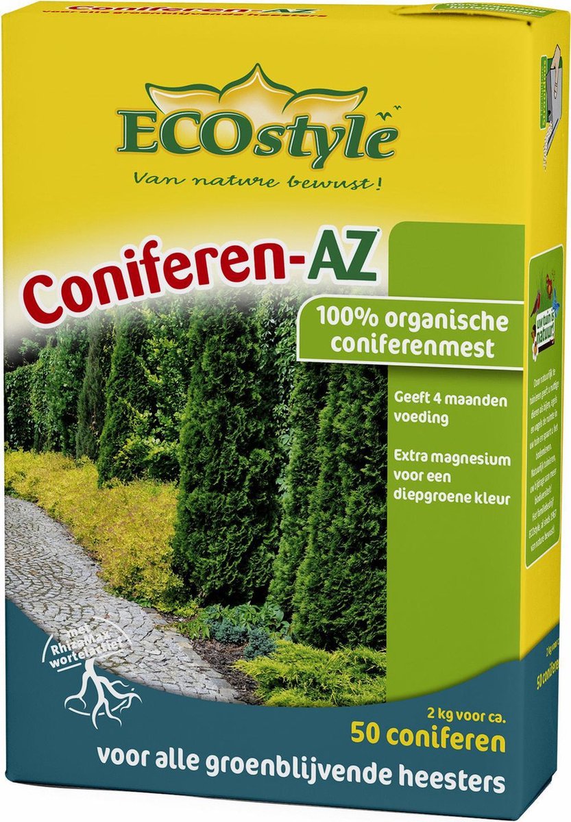 ECOstyle Coniferen-AZ - 2 kg - coniferen meststof voor ca. 50 planten