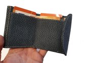 Kleine portemonnee met kleine geld zeer compact en echt leer portemonnee
