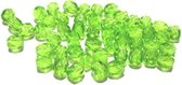 4 mm facetkraal licht groen, 50 st