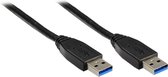 Alcasa USB A - USB A 3m M/M USB-kabel USB 3.2 Gen 1 (3.1 Gen 1) Zwart