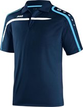 Jako - Polo Performance - Heren Tenniskleding - S - Navy/Wit/Blauw