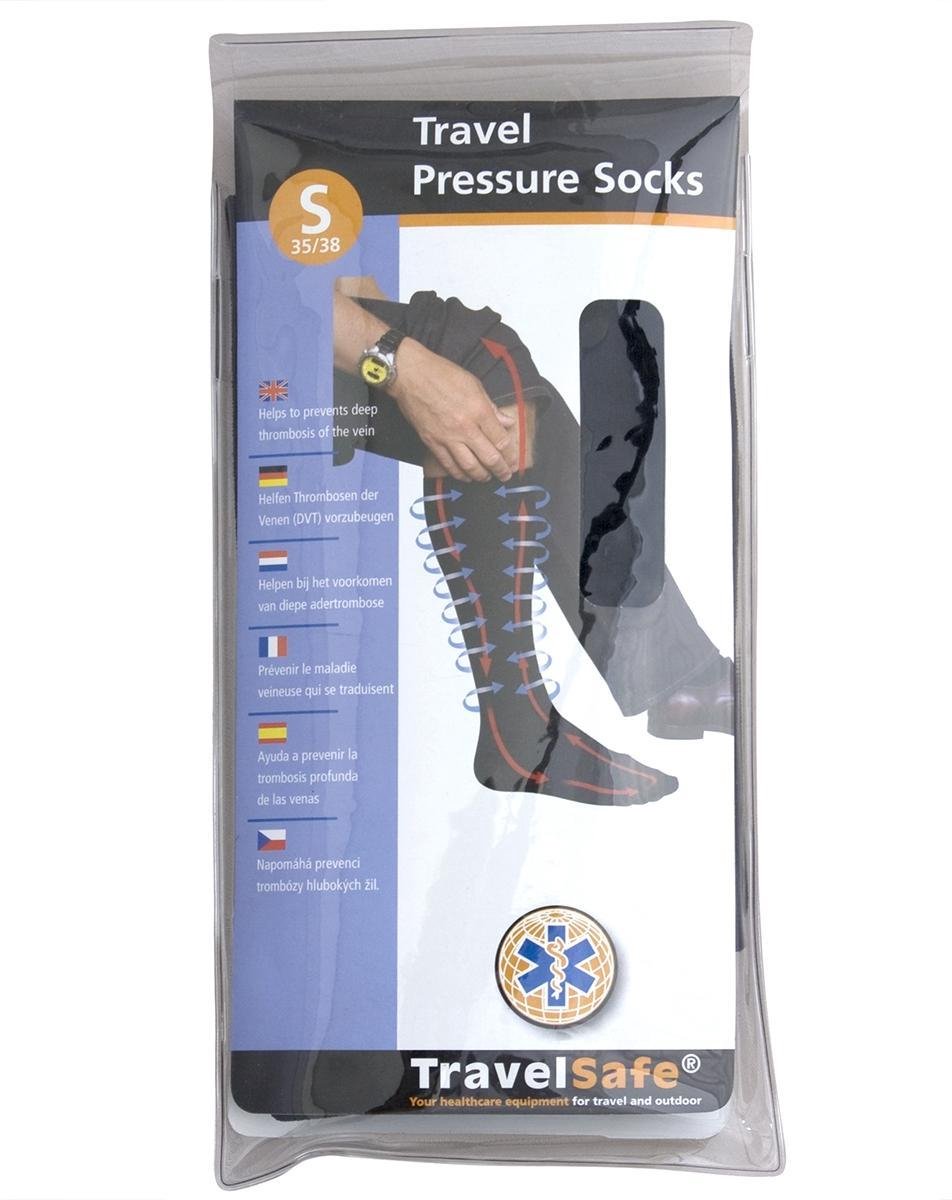 Travelsafe Pressure Sock S/35-38 - black