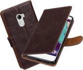 BestCases.nl HTC One X10 Pull-Up booktype hoesje Mocca