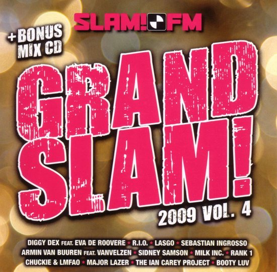 Slam! FM Grand Slam! 2009 Vol. 4 albumhoes met bonus mix CD.