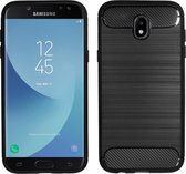MP Case Zwart TPU-Case Hybride Design voor Samsung Galaxy J5 2017 -  back cover
