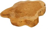 Houtschijf teak 35 x 4 cm - set van 2 stuks