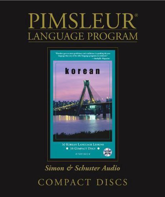 Pimsleur Korean Level 1 Cd Pimsleur 9780743536134 Boeken 2451