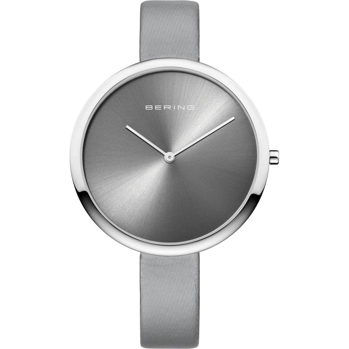 BERING 12240-609 - Horloge - Satijn-leer - Zilverkleurig - Ø 40 mm