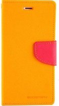 Mercury Fancy Diary Wallet Case voor LG G3 (D855) - Geel/Roze