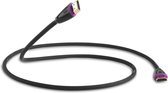 QED PROFILE EFLEX HDMI BLK 3m SINGLE - HDMI-kabel