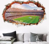 3D Voetbalstadion Muursticker Voetbal fans interieur voetbal sticker op de muur XL