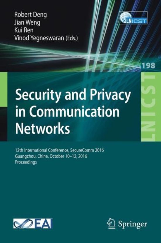 Lecture Notes of the Institute for Computer Sciences, Social ... - cover