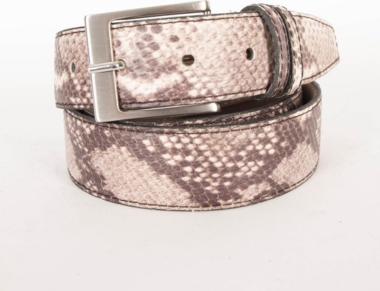 4 CM PYTHON RIEM 0012-1 GRIJS MAAT 115