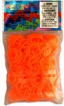 Rainbow Loom Elastiekjes - neon orange - 300 stuks