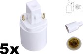 5 Stuks - G24 naar E27 Fitting Omvormer Converter