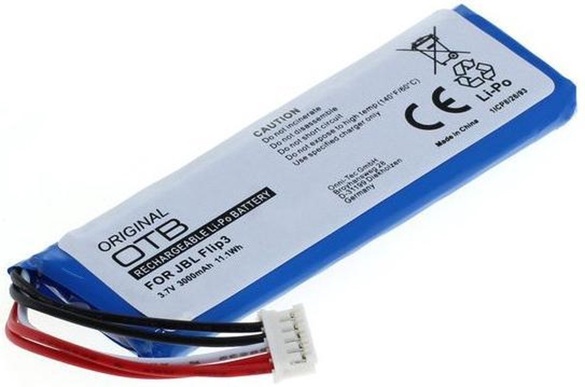 Batterij voor JBL FLIP 3 Li-Polymer
