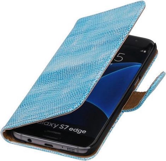 Étui Portefeuille Samsung Galaxy S7 Edge Turquoise Mini Snake Book Type |  bol
