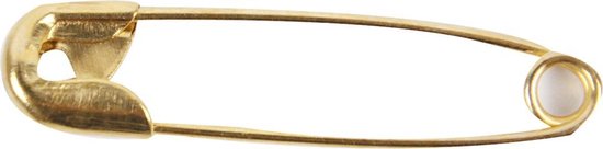 Foto: Veiligheidsspelden l 22 mm goud 500 stuks