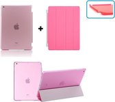 Apple iPad 2, 3, 4 Smart Cover Hoes - inclusief achterkant - Roze